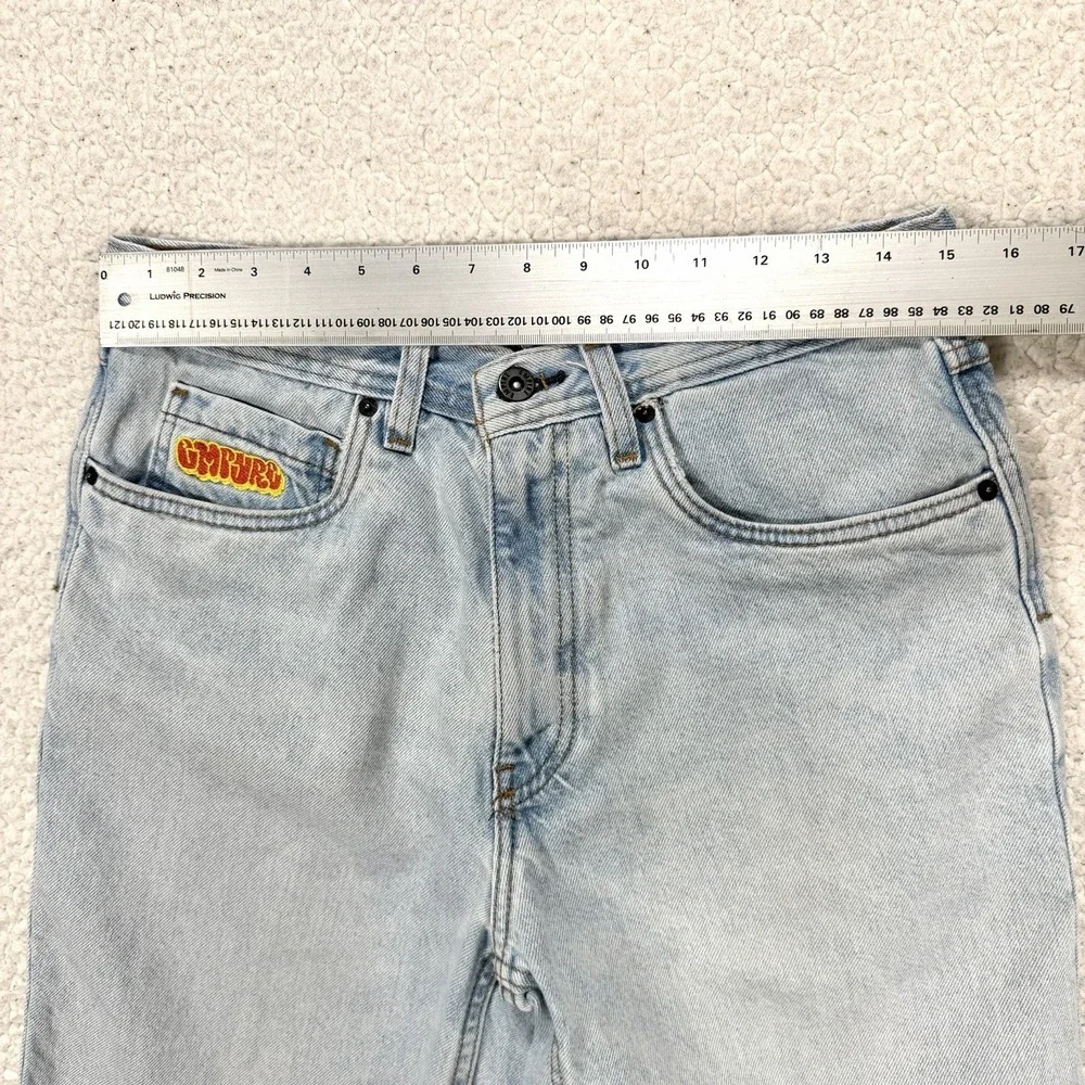 Empyre Denim Shorts Men's 30 Light Wash Skate Y2K Streetwear Jorts Urban Casual